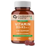 Carbamide Forte Vitamin D3 K2 MK7 | Plant Based Veg Vitamin D Supplement