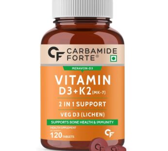 Carbamide Forte Vitamin D3 K2 MK7 | Plant Based Veg Vitamin D Supplement