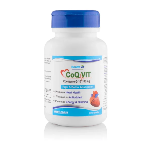 Healthvit High Absorption Co-Qvit Coenzyme Q10 100mg Powerful Antioxidant