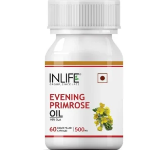 INLIFE Evening Primrose Oil 500mg – A Natural Supplement for Hormonal Balance and Skin Health