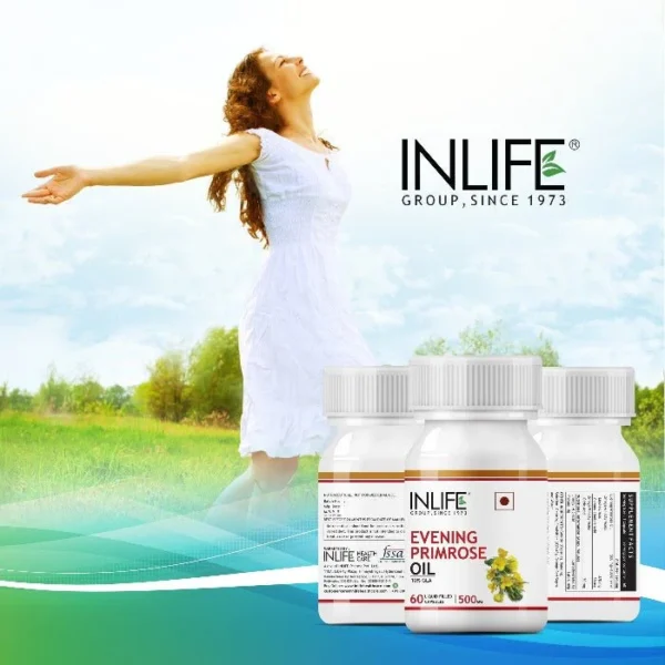 Inlife Evening Primrose Oil Supplement, 500mg