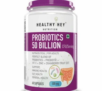 Probiotics 50 Billion CFU – Advanced Immune and Gut Health Support with Multi-Strain Formula & Targeted Release | 60 Vegetarian Capsules