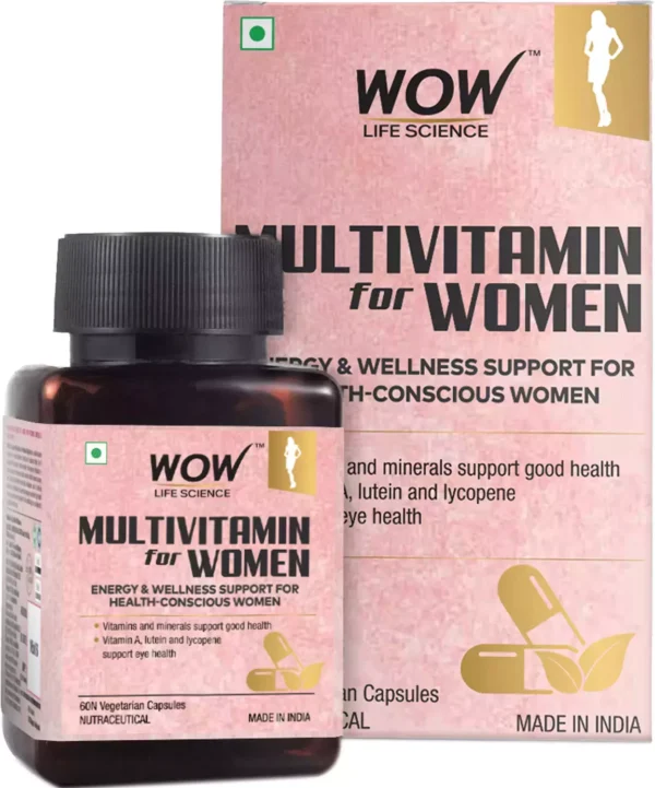 Wow Life Science Multivitamin For Women - 60 Veg Capsules