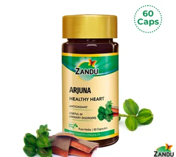 Zandu Arjuna Capsules for Heart Health & Blood Pressure Control