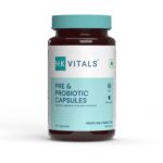 HealthKart HK Vitals Pre & Probiotics (60 Capsules) | With CFU & 100mg Prebiotics | Improves Digestion & Immunity