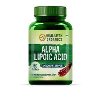 Himalayan Organics Alpha Lipoic Acid 300mg – 60 Tablets | Blood Sugar Management & Antioxidant Support for Nerve Health, Skin & Energy