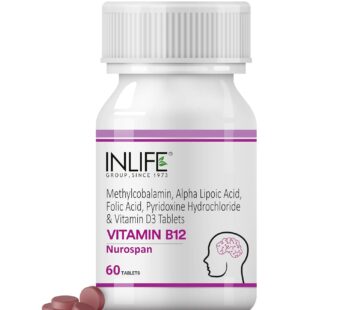 Inlife Vitamin B12 ALA Supplement | Essential Support for Energy & Metabolism | 60 Tablets | Suitable for Men & Women | GMP Certified