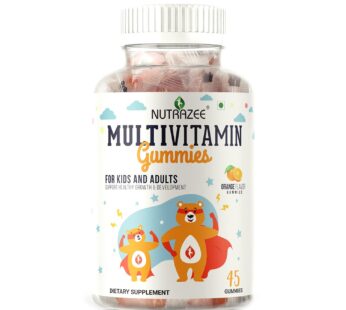 Nutrazee Multivitamin Gummies for Kids, Men & Women | Supplement With Biotin & Essential Vitamins for Healthy Growth, Development & Immunity | 45 Gummy Bears