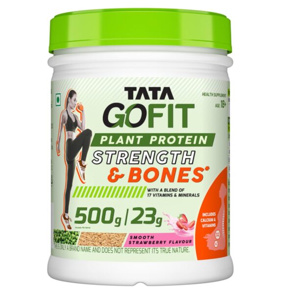 Tata Smooth Strawberry Gofit Plant Protein Powder