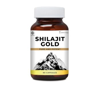 ZEROHARM Shilajit Gold 500 Mg Capsules | Pure Himalayan Shilajit | Fulvic Acid & 40+ Minerals for Enhanced Vitality and Wellness