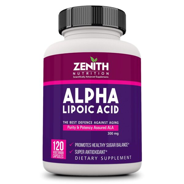 Zenith Nutrition Alpha Lipoic Acid 300mg