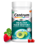 Centrum Healthy Hair Biotin+ - 30 Gummies for Men & Women-100% RDA of Biotin, Amla, Vitamins & Minerals-World's #1 Multivitamin Brand