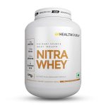 Healthfarm Nitra Whey Protein | 34g Protein & 3g Creatine per Serving | Belgian Chocolate | High-Quality Protein Blend for Muscle Growth & Performance | 2kg