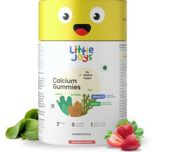 For Strong Bones & Teeth | Fussy About Milk? Calcium Gummies – Strawberry Flavor (30N) – The Delicious Way to Meet Your Child’s Daily Calcium Needs!