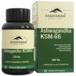 Rasayanam Ashwagandha KSM-66 (500 mg) - Extra Strength Natural Formulation | Supports Strength & Energy | Withania Somnifera Extract - 60 Vegetarian Capsules