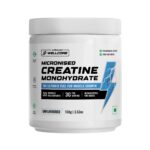 Wellcore - Micronised Creatine Monohydrate (100g, 33 Servings) | 100% Pure Creatine | Unflavored | Supports Athletic Performance and Power