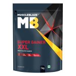 MuscleBlaze Super Gainer Xxl Powder (Chocolate Bliss, 1Kg / 2.2Lbs, 10 Servings) | Muscle Mass High Protein Gainer