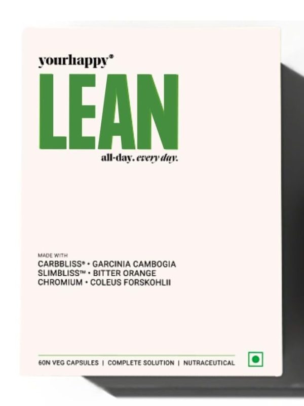 YourHappyLife Lean Capsules | Advanced Weight Management Supplement for Men & Women | Supports Calorie Management | 60 Capsules