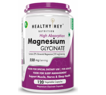 HealthyHey Nutrition Magnesium Glycinate – The Ultimate Support for Sleep, Muscle Function & Nerve Health