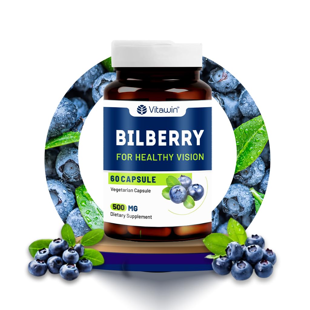 VitaWin Bilberry Capsules – Premium Eye Care Supplement for Healthy Vision & Retinal Support