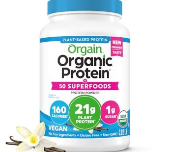 Orgain® Organic Protein™ + 50 Superfoods Organic Protein Powder Vanilla Bean Flavored