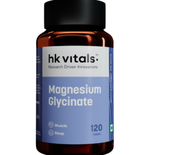 HealthKart hk vitals Magnesium Glycinate (1682mg) – Advanced Sleep Quality & Muscle Recovery Supplement