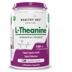 HealthyHey Nutrition L-Theanine -Support Relaxation -Pack of 120 Vegetarian Capsules