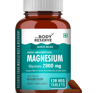 The Body Reserve Magnesium Glycinate Supplement – High-Absorption Formula for Muscle Relaxation, Nerve Health & Sleep Support